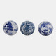 23399#S/3 5" Assorted Chinoiserie Orbs, Blue/white