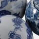 23399#S/3 5" Assorted Chinoiserie Orbs, Blue/white