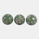 23400#S/3 5" Assorted Chinoiserie Orbs, Green/white