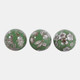 23400#S/3 5" Assorted Chinoiserie Orbs, Green/white