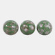 23400#S/3 5" Assorted Chinoiserie Orbs, Green/white