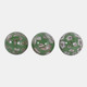 23400#S/3 5" Assorted Chinoiserie Orbs, Green/white