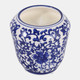 80580#5" 17.3 Oz Ocean Mist Chinoiserie Candle, Blue/wht