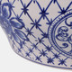 23403#S/4 6/8/10/13" Chinoiserie Planters, Blue/white