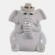 23408#6x5" Cool Elephant With Glasses, Gray