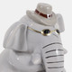 23408#6x5" Cool Elephant With Glasses, Gray