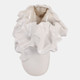 23422-02#11x8" Flutter Vase, White