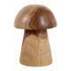 EV23432-01#11" Harvey Small Carved Wood Teak Mushroom