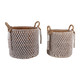 EV23435#S/2 23/24" Luna Crochet Banana Leaf Baskets