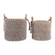 EV23435#S/2 23/24" Luna Crochet Banana Leaf Baskets