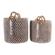 EV23435#S/2 23/24" Luna Crochet Banana Leaf Baskets