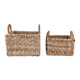 EV23437#S/2 14/16" Yuni Banana Leaf Baskets