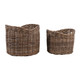 EV23441#S/2 14/16' Peleda Rattan Baskets