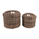 EV23441#S/2 14/16' Peleda Rattan Baskets
