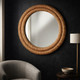 EV23462#37" Ula Banana Leaf Woven Wall Mirror
