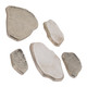 EV23467#S/5 6/7/9/11/12" Obetz Alabaster Wall D?cor