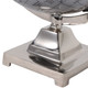 EV23490#12" Rinnar Black And Silver Metal Globe