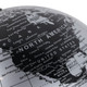 EV23490#12" Rinnar Black And Silver Metal Globe