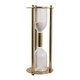 EV23494-02#18" Lillet Gold Metal Hourglass Sandtimer With Whi