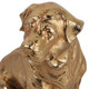 EV23498-02#7" Moxley Gold Metal Dog Statuary