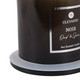 EV80586-01#5" 6oz Noir Oud And Tobacco Glass Cloche Candle
