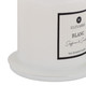 EV80586-02#5" 6oz Blanc Saffron & Suede Glass Cloche Candle 