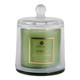 EV80586-04#5" 6oz Serene Ginger & Tambour Glass Cloche Candle