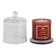 EV80586-08#5" 6oz Hazel Amber & Oak Glass Cloche Candle 