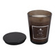 EV80587-01#7" 31oz Noir Oud And Tobacco Glass Candle Wood Lid