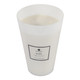 EV80588-03#12" 128oz Blanc Saffron & Suede Glass Candle Wood 