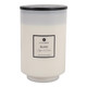 EV80589-02#10" 88oz Blanc Saffron & Suede Glass Candle Wood L