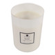 EV80589-02#10" 88oz Blanc Saffron & Suede Glass Candle Wood L