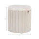 EV80591-01#4" 8oz Blanc Saffron & Suede Wht Marble Candle
