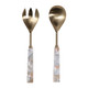 EV23515-01#S/2 11" Sebring Mother Of Pearl Salad Utensil Set 