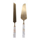 EV23515-02#S/2 13" Sebring Mother Of Pearl Cake Utensil Set I