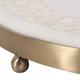 EV23520#14" Sebring Mother Of Pearl And Marble Tray