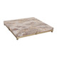 EV23521#15x15" Seville Beige Marble Tray