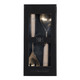 EV23525-01#S/2 11" Sheffield Travertine Salad Utensil Set 