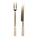EV23525-02#S/2 13" Sheffield Travertine Carving Utensil Set 