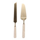 EV23525-03#S/2 13" Sheffield Travertine Cake Utensil Set 