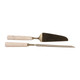 EV23525-03#S/2 13" Sheffield Travertine Cake Utensil Set 