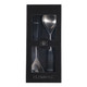 EV23530-02#S/2 11" Shreve Black Luster Glass Salad Utensil Se