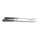 EV23530-03#S/2 13" Shreve Black Luster Glass Carving Utensil 
