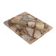 EV23532#S/2 8x6" Euclid Brown Agate And Marble Cheeseboard