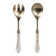 EV23539-01#S/2 11" Knolls Gold Salad Utensil Set In Gift Box