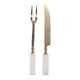 EV23540-03#S/2 13" Sylvania White Quartz Carving Utensil Set 