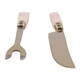 EV23548-02#S/2 13" Urbana Rose Quartz Carving Utensil Set