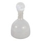 EV23565-01#9" Waite Sm Glass Bottle W/selenite Stopper, White