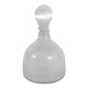 EV23565-02#12" Waite Lg Glass Bottle W/selenite Stopper,white