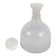 EV23565-02#12" Waite Lg Glass Bottle W/selenite Stopper,white
